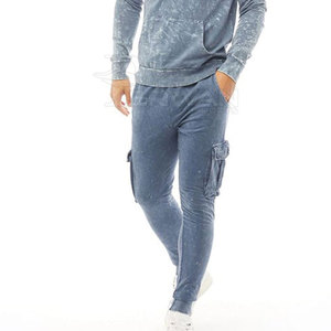 Survêtement lavé à l'acide de haute qualité nouveau design polyester respirant fait ensembles d'hiver de style solide à vendre - Product Image 3
