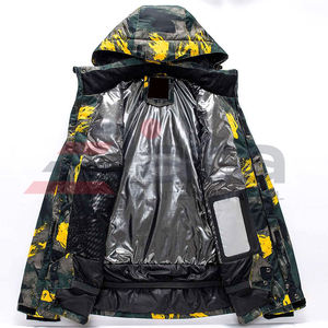 Chaqueta profesional de alta calidad para hombre Servicios OEM Tela de lona Cuello alto Invierno Diferentes estilos Elástico de alta densidad - Product Image 3