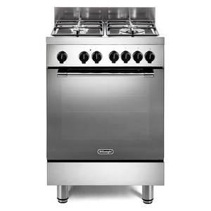 Four électrique De Longhi GEMMA 66 ML, cuisinière à gaz 4 zones avec finition en acier inoxydable, classe A (60x60x86cm) - Product Image 1