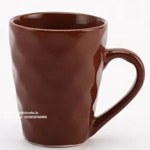 Taza de café de cerámica pintada a mano creativa con platillo | Linda taza de té para desayuno para uso en oficina y hogar - Product Image 2