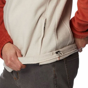 Chaqueta de Forro Polar Gris Pizarra de 240 g/m², Cremallera Tonal Malva, Capa Térmica Intermedia, Ropa de Trabajo Industrial, OEM al por Mayor, Cremallera Completa, Bordado - Product Image 5
