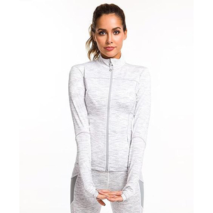 Chaqueta Deportiva con Cremallera Completa para Mujer, Ligera, Elástica, Ropa Deportiva Suave y Cómoda, Mezcla de Nailon y Elastano - Product Image 2