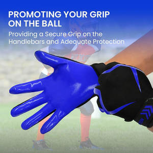 Gants de football américain, nouvelle arrivée, fournisseur en gros, durables, en latex résistant, nouveau style, imperméables, pour le sport en plein air - Product Image 6