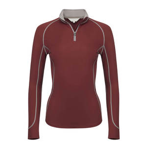 Camiseta de Manga Larga de Punto Ligero, Informal, con Logotipo Personalizado OEM de la Mejor Calidad, para Mujer, Lisa, Corte Regular, Ecuestre - Product Image 1