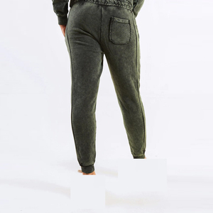 Arrivée Flare pantalons de survêtement hommes pantalons personnalisés hommes broderie polaire jambe droite pantalons Vintage lavage à l'acide pantalons de survêtement pour hommes - Product Image 2