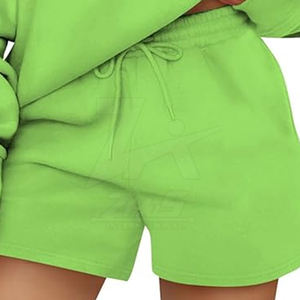 Conjuntos de Sudadera con Capucha y Pantalones Cortos Casuales de Invierno para Mujer, 100% Algodón, Forro Polar Transpirable, Cintura Elástica, Calidad Premium - Product Image 5