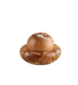 Brûleur d'encens en métal doré au design élégant Base en bois Bakhoor personnalisé pour la maison, le bureau et les parfums aromatiques - Product Image 4