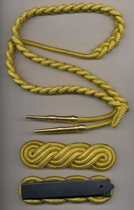 Aiguillette en soie de qualité supérieure WOK cordon d'épaule longueur personnalisée accessoires uniformes tactiques utilisation de textiles à la maison - Product Image 3