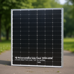 Panneau solaire monocristallin Hjt 550W-600W, couverture avant en verre de qualité A, certifié TUV pour palette - Product Image 3