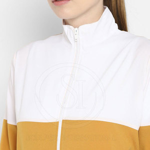 Hauts décontractés longs de haute qualité pour femmes avec un design unique à col montant à motif solide-pour les vêtements de survêtement d'hiver à usage extérieur - Product Image 5