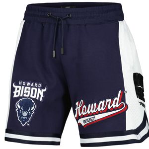 Howard University กางเกงขาสั้นสำหรับผู้ชายและผู้หญิง, กางเกงขาสั้นกีฬาวัวกระทิงระบายอากาศแผงตาข่ายเอวกลางสไตล์ลำลองมีเชือกผูกสำหรับตกแต่ง - Product Image 2