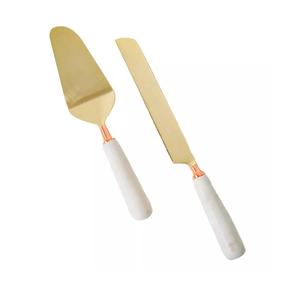 Juego de cubiertos de latón de nuevo diseño para utensilios de cocina juego de cubiertos de Metal de nuevo aspecto en estilo moderno último juego de cubiertos de Metal cuchara y tenedor - Product Image 3