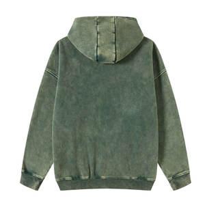 Top 2024 Men's Acid Wash Hoodie High Quality Stretchable Blank Fashionable <b>Winter</b> <b>Coat</b> - Product Image 2