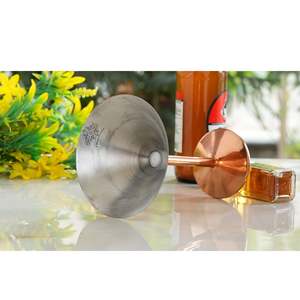 Verre à cocktail en céramique et cuivre pur, design simple, verre à shot pour boissons et vin, logo personnalisé pour les fêtes - Product Image 4