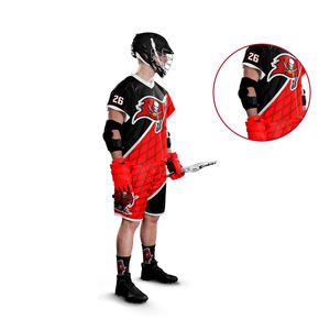 Uniformes de Lacrosse personalizados de alta calidad, ropa deportiva para hombre con sublimación de logotipo, camisetas y pantalones cortos de nuevo diseño al por mayor - Product Image 5