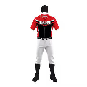Ensemble d'uniformes de baseball pour hommes respirants à séchage rapide avec logo personnalisé de haute qualité comprenant un pantalon en jersey pour le match de club d'équipe grande taille - Product Image 1
