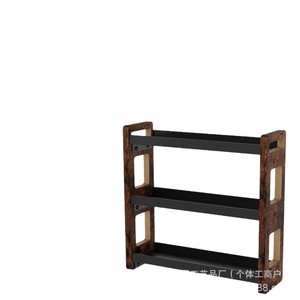 Estante de Almacenamiento de Esquina de Tres Niveles Ironwood para Baño, Organizador de Artículos de Aseo y Estante para Especias de Cocina - Product Image 2