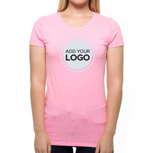 T-shirts Tri-blend pour femmes de niveau suivant Impression de logo personnalisé T-shirt TRI-BLEND - Product Image 1