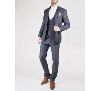 Lujo más tamaño esmoquin abrigo chaleco trajes y Blazer pantalón hombres boda negocios novio traje 3 piezas hombres trajes elegante vestido Formal hombres - Product Image 6