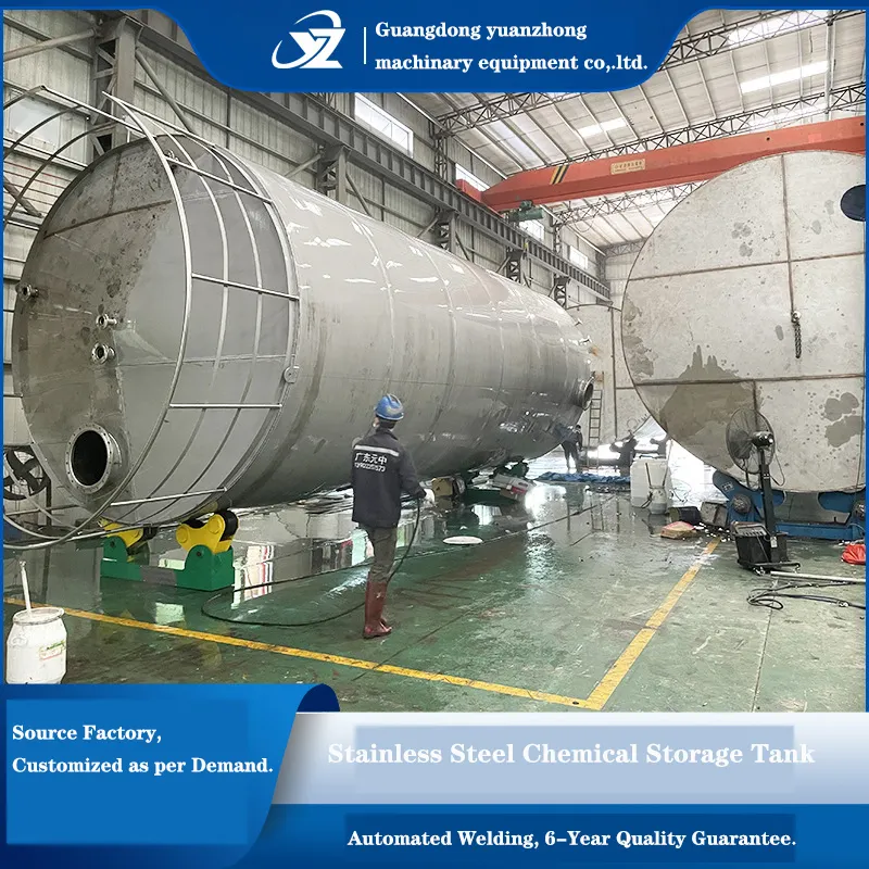 Customized 304 Stainless Steel Tank Stainless Steel Storage Tank Solid Structure 20m3 Stainless Steel Methanol Tank