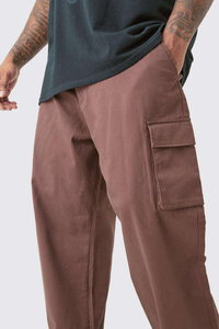 Pantalones Cargo para Hombre, Personalizados, Modernos, de Marca, a la Moda, Estilo Casual, Rectos, de Invierno, Nicho Americano, Cintura Media, Pierna Ancha, Holgados, de Felpa - Product Image 5