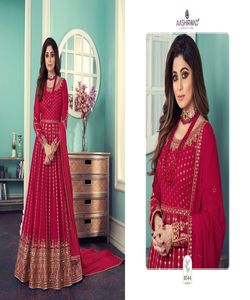 Traje de Salwar kameez para mujer, ropa india y paquistaní, Red de seda de trabajo de piedra bordada, precio bajo, venta al por mayor - Product Image 2