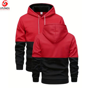 เสื้อฮู้ดผู้ชายไซส์ใหญ่สไตล์ใหม่สำหรับฤดูหนาว ผ้าฝ้ายแท้ 100%  โลโก้สั่งทำได้ ผ้าฟลีซ ระบายอากาศได้ดี แห้งเร็ว แพ็ค 2 ชิ้น - Product Image 1