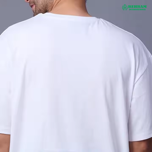 T-shirt pour homme en gros, prix bas, respirant, écologique, blanc, 100% coton, col rond, coupe classique, fabriqué au Pakistan, service OEM - Product Image 6