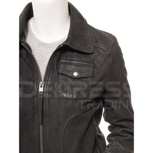 Blouson bombardier décontracté et élégant en cuir pour femmes Logo personnalisé Dernière conception Caractéristique respirante pour la vente en gros de course automobile de moto - Product Image 3