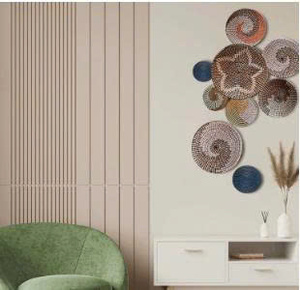 Platos de dormitorio hechos a mano con gancho, platos de algas marinas para centros de mesa, adornos de interior portátiles para festivales - Product Image 6