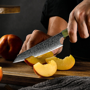 Couteau de chef japonais Kiritsuke en acier à haute teneur en carbone de 8 pouces - Product Image 3