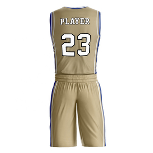 Offre Spéciale sur l'uniforme de basket-ball couleur unie meilleur matériel hommes uniforme de basket-ball pour adulte - Product Image 5