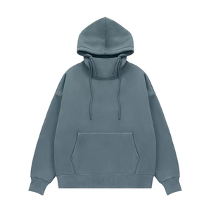 Sweat à capuche zippé intégral personnalisé avec logo, 500 GSM, coton lourd, double couche, respirant, séchage rapide, uni, teint, avec poche, pour homme - Product Image 1