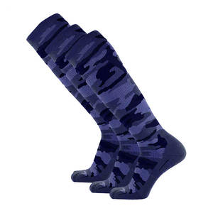 Chaussettes de sport d'entraînement durables en spandex/polyester, respirantes, absorbant la transpiration, design confortable pour le yoga en plein air - Product Image 1