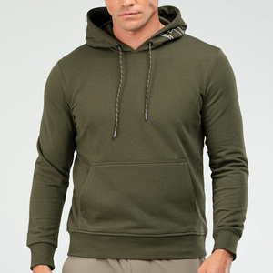 Sweat à capuche épais personnalisé pour hommes hiver Streetwear pull surdimensionné épaules tombantes pull polaire coton à capuche RRI-MH-32 - Product Image 1