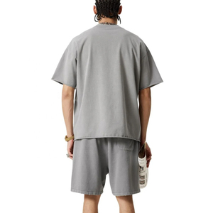 Conjunto de Pantalones Cortos Deportivos de 2 Piezas para Hombre, 100% Algodón Sólido de Alta Calidad, Secado Rápido, Cintura Elástica, Precio Bajo, NUEVO 2025 - Product Image 6