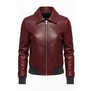 Veste de motard pour femme en coton vert de luxe, coque en polyester imperméable, vêtements d'extérieur d'hiver, personnalisable - Product Image 5