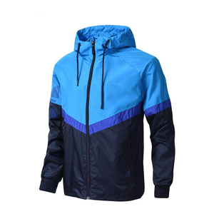 Vente à chaud veste personnalisée parachute en polyester pour hommes coupe-vent coupe-vent pour hommes hiver veste de haute qualité avec capuche - Product Image 1