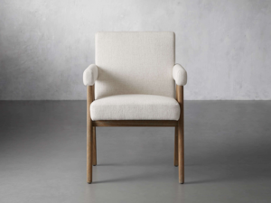 Fauteuil moderne avec cadre en bois et revêtement en tissu - Product Image 3