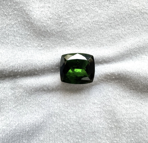 Cojín de piedras preciosas de turmalina verde azul facetado Natural forma Brasil para fabricación de joyería fina IGI certificado originario de Jaipur - Product Image 2