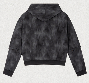 Haute qualité 100% coton sweats à capuche vierges bas prix hommes lavage à l'acide sweats à capuche Style différent Hip Hop lavage à l'acide sweats à capuche coton mélangé - Product Image 6