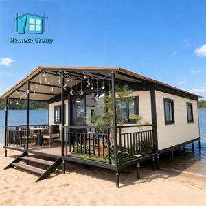 럭셔리 조립식 모듈형 강철 및 샌드위치 패널 40피트 확장형 컨테이너 하우스 3베드룸 - Product Image 1