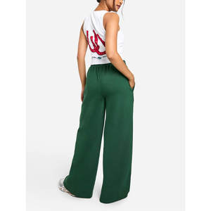 กางเกงวอร์มผ้าฝ้ายสีพื้นสำหรับผู้หญิง ทรงบาน สไตล์สปอร์ต สำหรับฤดูใบไม้ร่วงและฤดูหนาว ปี 2025 - Product Image 5