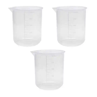 100ml 500ml 1000ml PP Tasse à mesurer Bécher Tasses Bécher en plastique avec germe