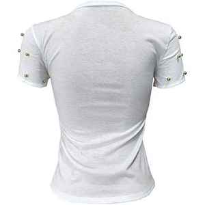 เสื้อยืดผู้หญิงสไตล์สปอร์ตระบายอากาศได้ดี ผ้าฝ้าย 100% ลำลองใส่เที่ยว - Product Image 5