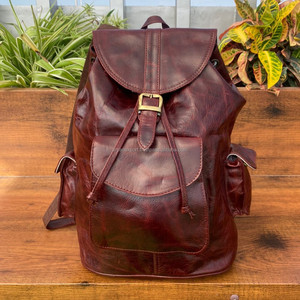 2024 vente en gros Vintage en cuir véritable voyage hommes école luxe sac à dos pour ordinateur portable vente chaude classique luxe haute qualité sac à dos - Product Image 2