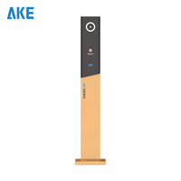 Barrière coulissante pliante en alliage d'aluminium AKE 4m avec moteur DC sans balais, protection IP54, communication TCP/IP/4G pour applications souterraines