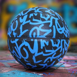 Ballon en cuir PU durable de haute qualité Alaay pour l'entraînement professionnel au basketball et au football en intérieur/extérieur avec logo personnalisable - Product Image 2