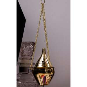 Plaques d'or 3 chaînes suspendues brûleur d'encens maison jardin décoration diffuseur de parfum personnaliser porte-encens brûleur vente chaude - Product Image 6