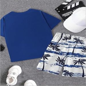 Ensemble deux-pièces d'été 100% coton personnalisé unisexe t-shirt respirant short pour hommes t-shirt unisexe de marque short pour hommes - Product Image 2